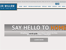 Tablet Screenshot of glenwillowapts.com